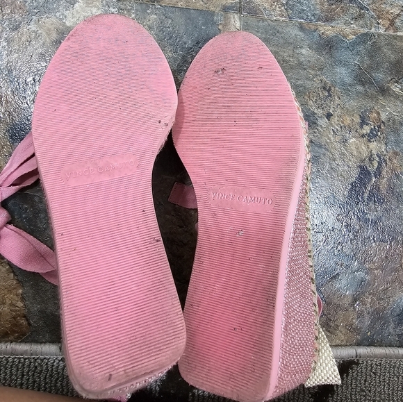 Vince camuto Bendsen pretty pink braided wedges women's size 11 - Picture 5 of 14